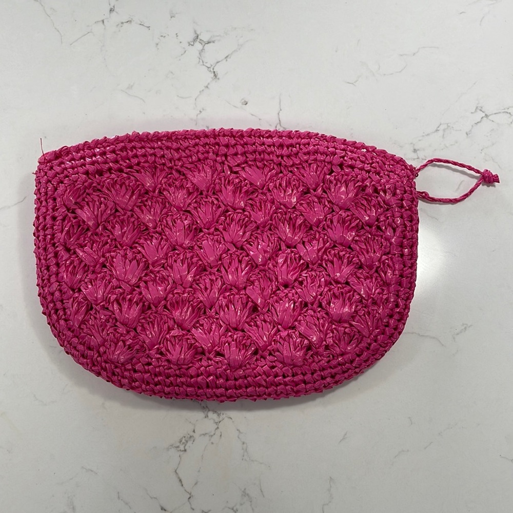 Pink tropical clutch